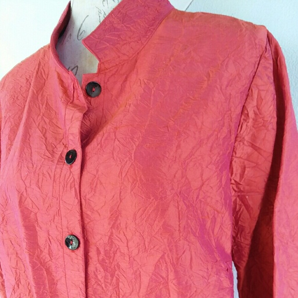 Iredescent Kathleen Sommers Size Large Red Orange - Picture 4 of 4